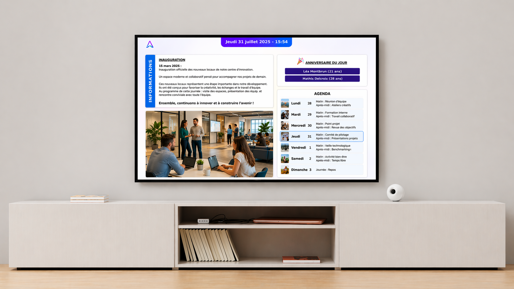 Signum Edge – écran entreprise 1